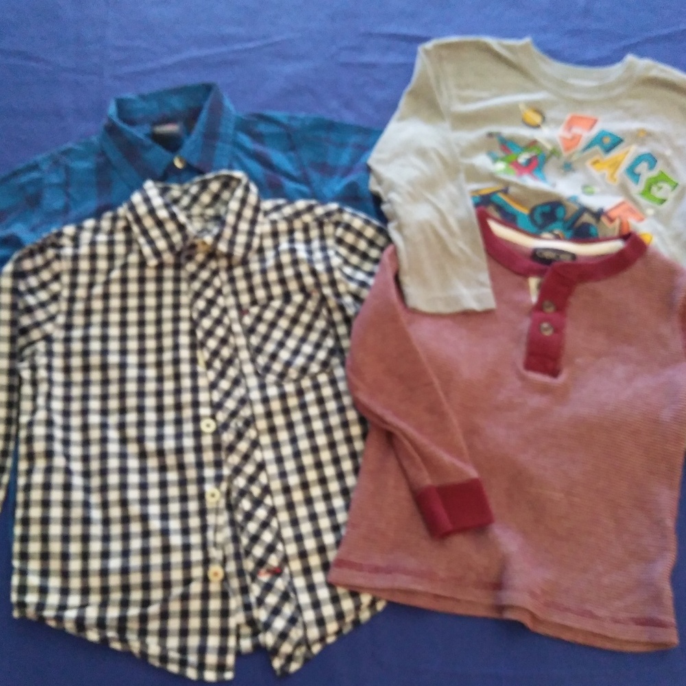 BOY BUNDLE OF 4 - LONG SLEEVE SHIRTS